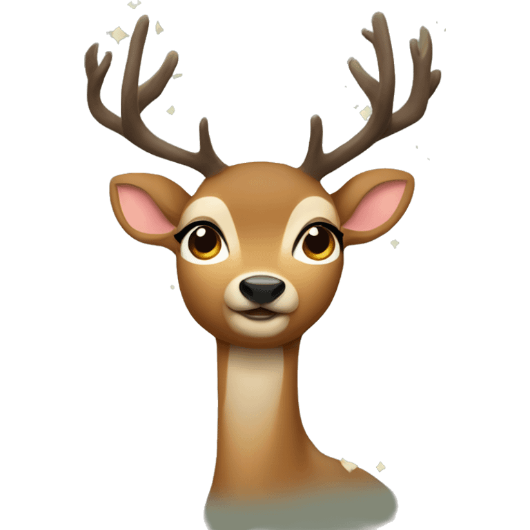 New Year's Deer emoji