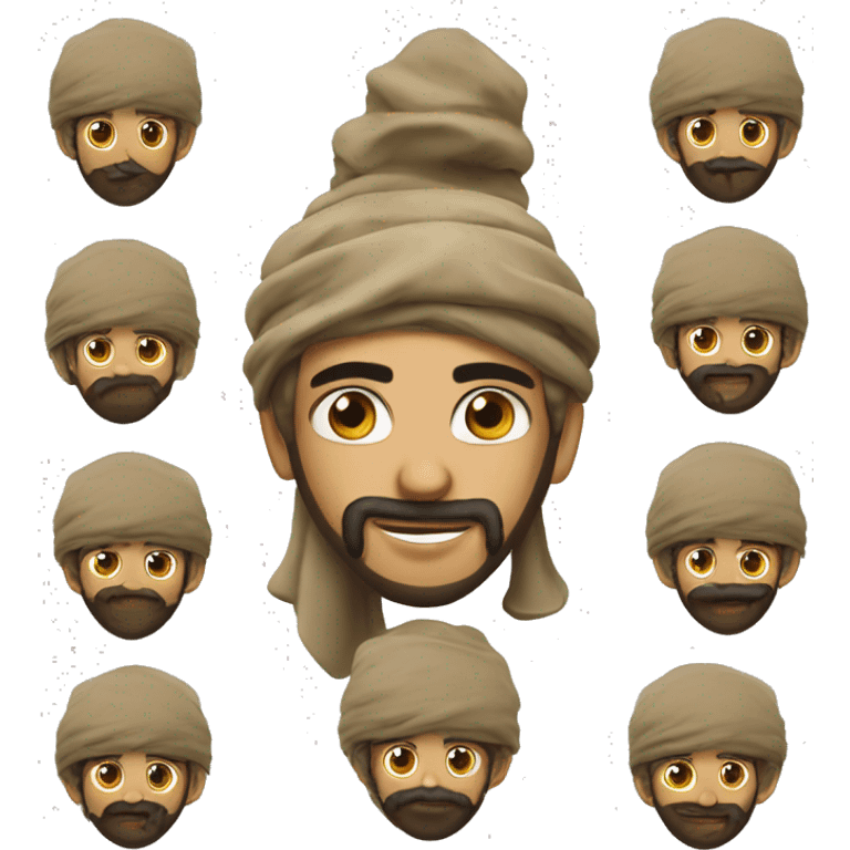 Arabe drip rizado emoji