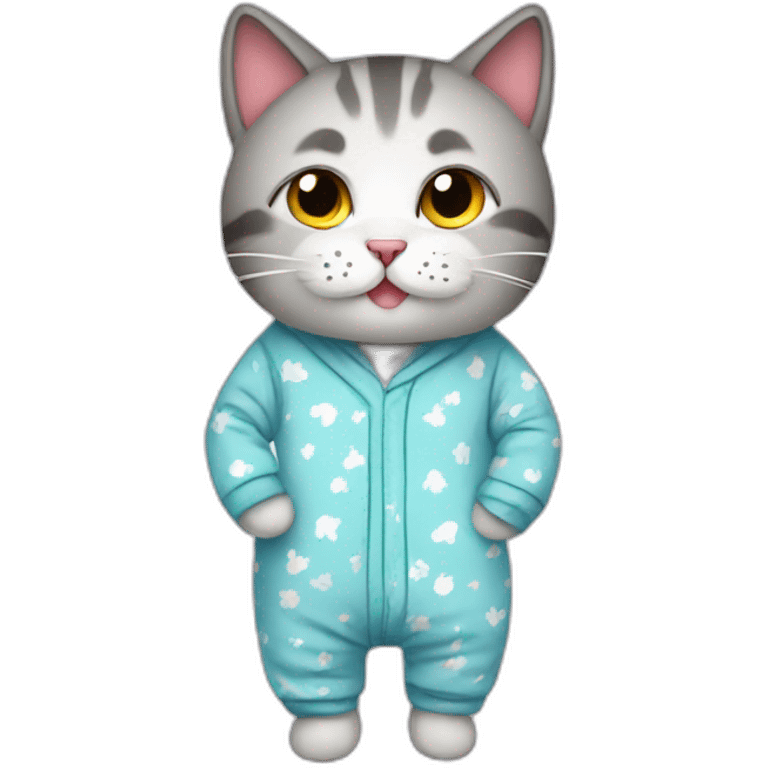 cat with pijama emoji