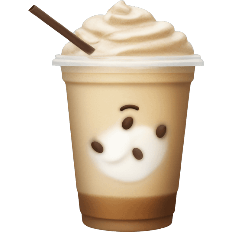 Iced latte emoji