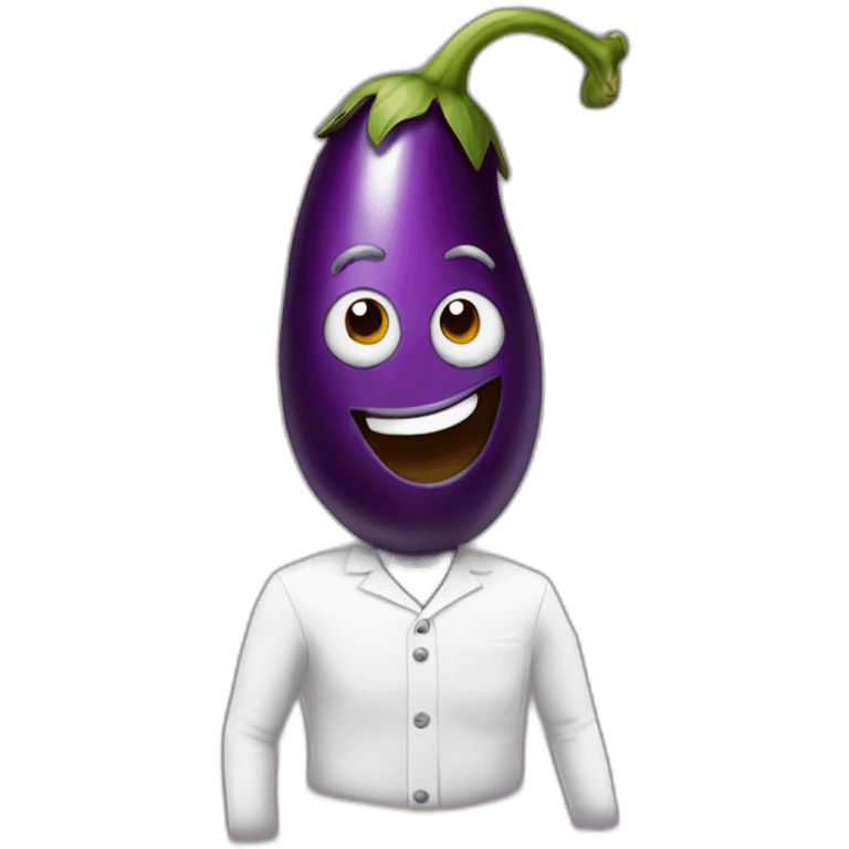 Human eggplant emoji