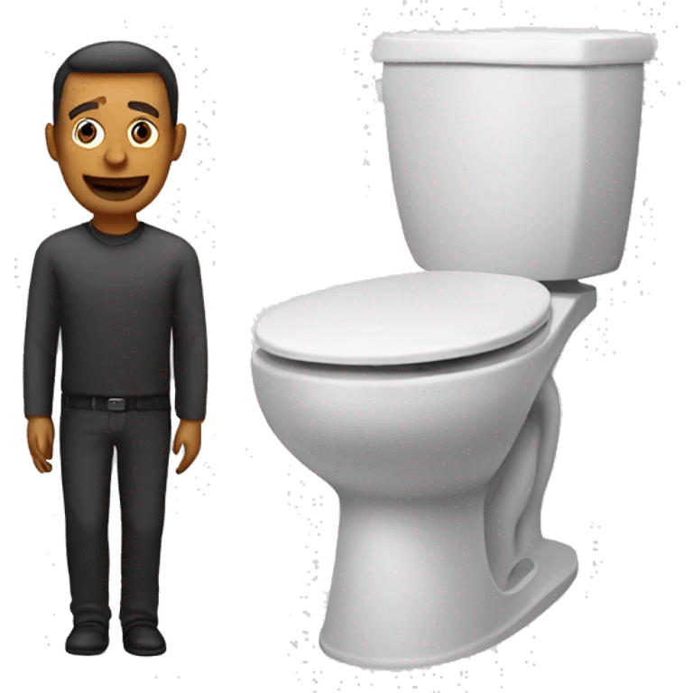 toilet and a man emoji