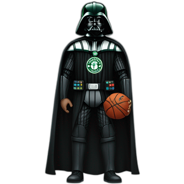 darth vader wearing boston celtics jerssey emoji