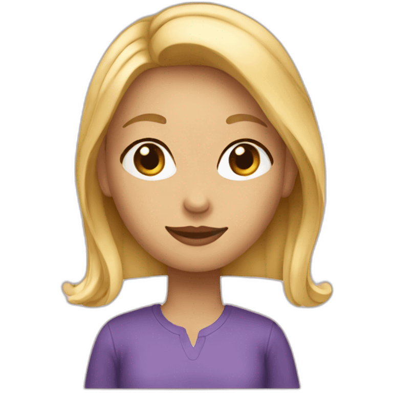 Une fille blonde emoji