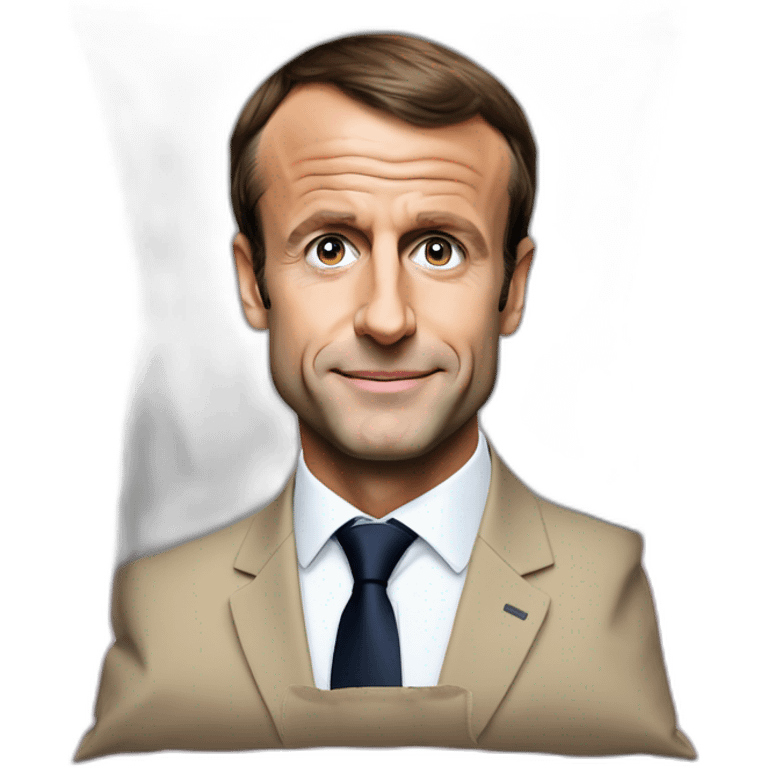 emmanuel macron dans une bagnole emoji