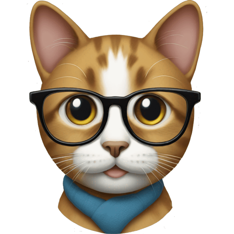 Cat with glasses emoji