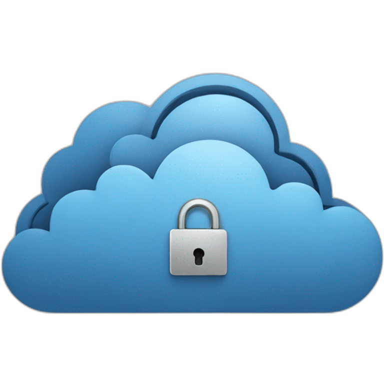 cloud data security emoji