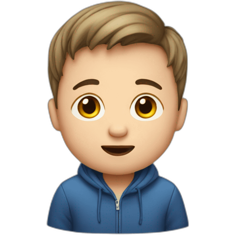 Down’s syndrome boy emoji