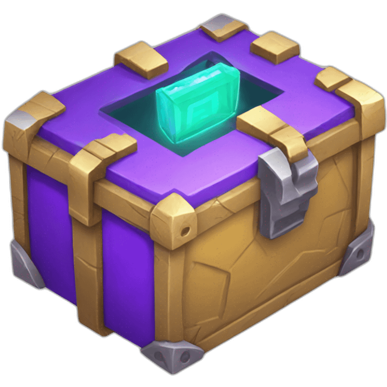 Lootbox purple crypto emoji