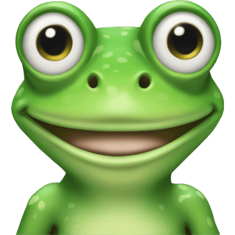 Trans frog emoji