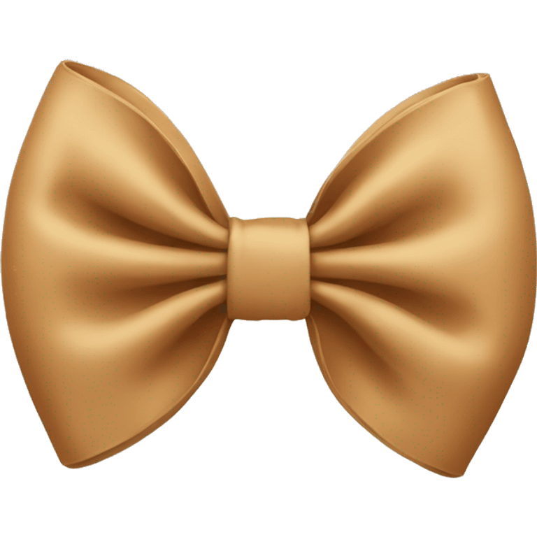 Tan bow emoji