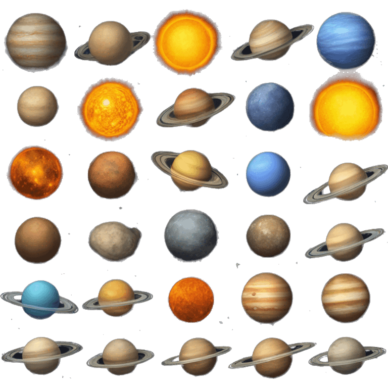 The Solar System emoji