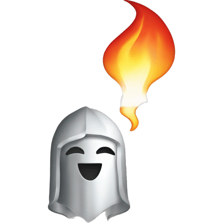 oracle logo with fire coming out emoji