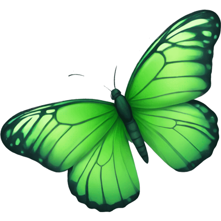 butterfly green Leo  emoji