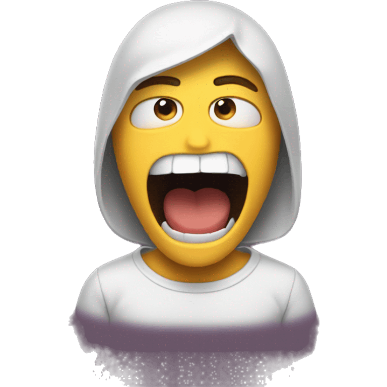 Persons insides going inside out emoji