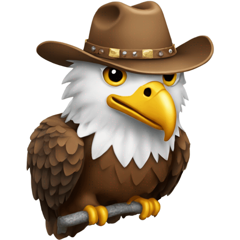 eagle with a cowboy hat emoji