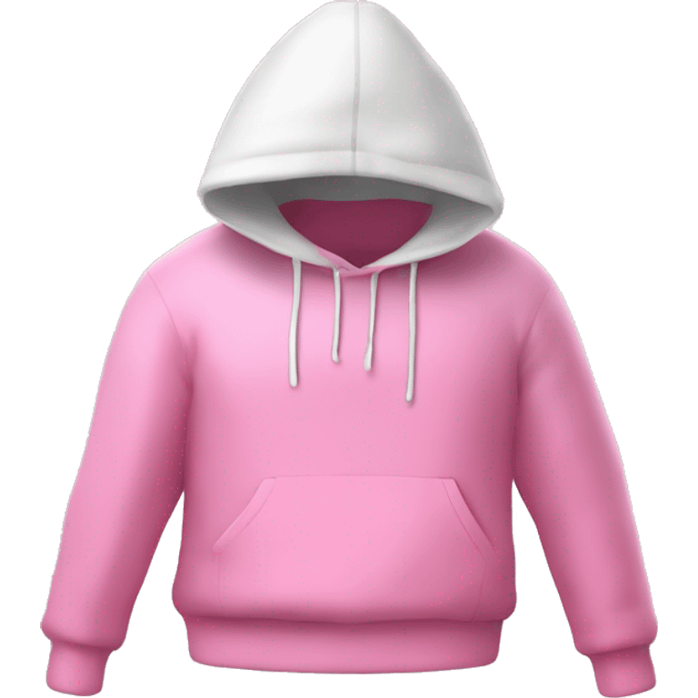 white Cookapoo westring a pink pullover  emoji