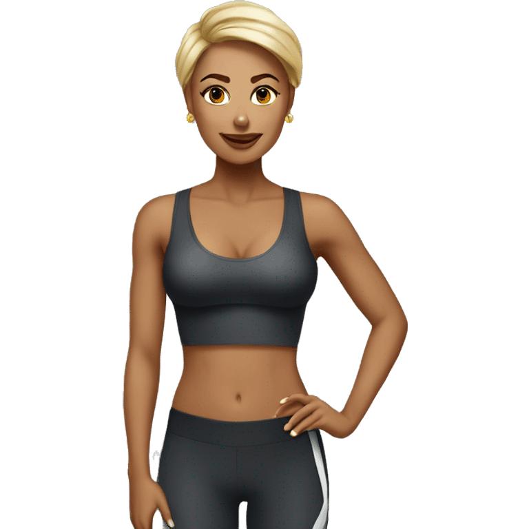 luxury elegant woman fitness emoji