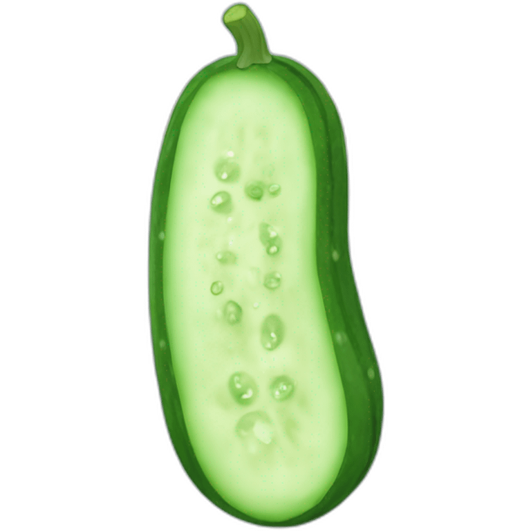 Fresh smell of cucumber on the sky emoji