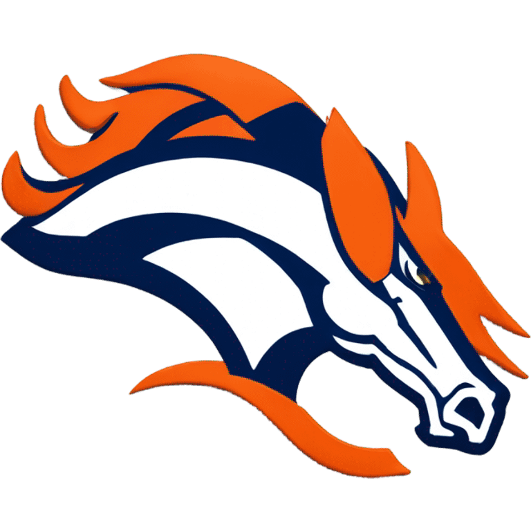 Denver Broncos logo emoji