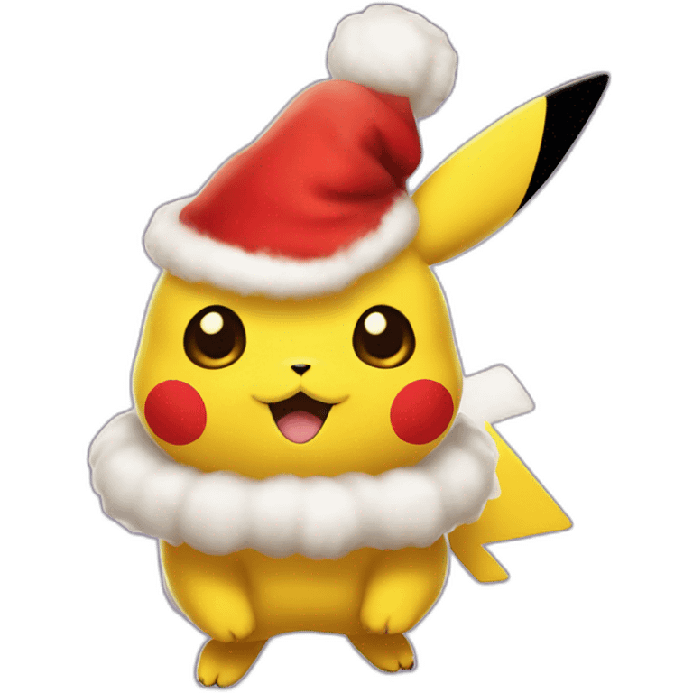 Pikachu santa clause  emoji