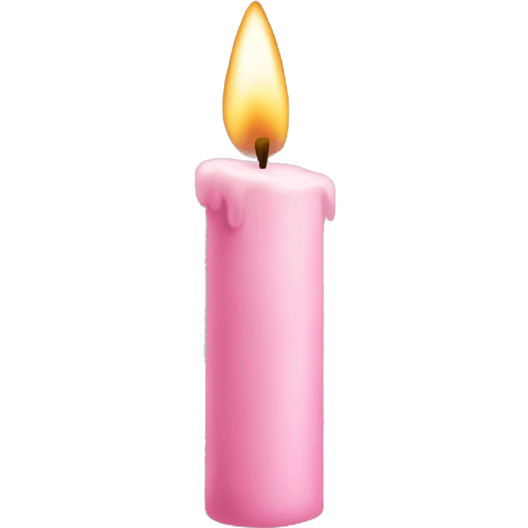 light pink candle emoji