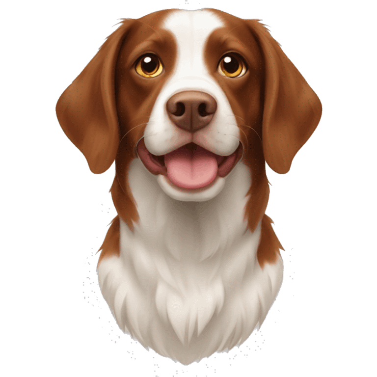 crossbreed brittany spaniel and border colle emoji