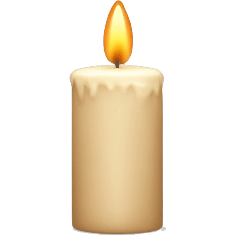 beige christmas candle emoji