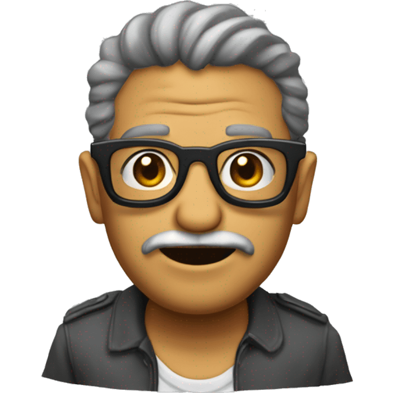 Gusano viejo con lentes  emoji