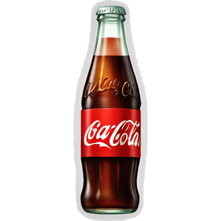 A bottle of coca cola emoji