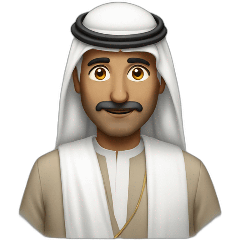 50 year old saudi  man emoji