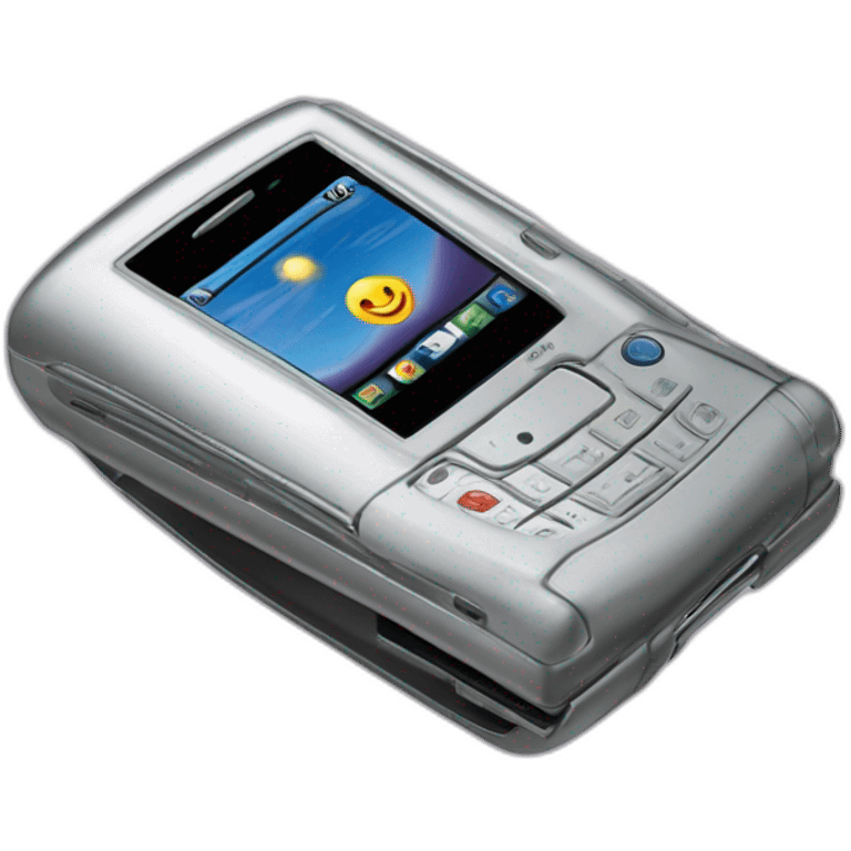 2004 Motorola Razr V3 mobile device clamshell design emoji