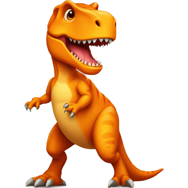 orange t-rex emoji