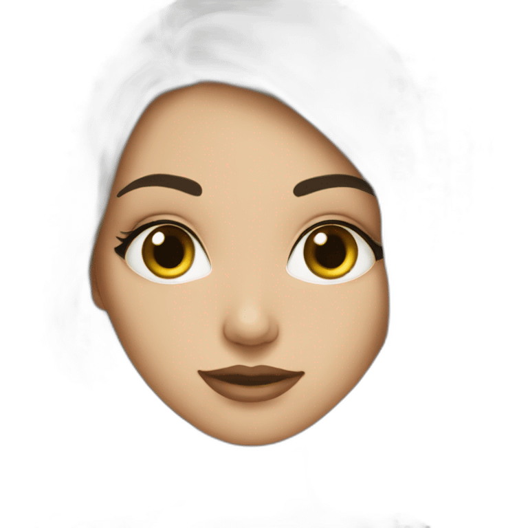 Half Arab half white girl emoji