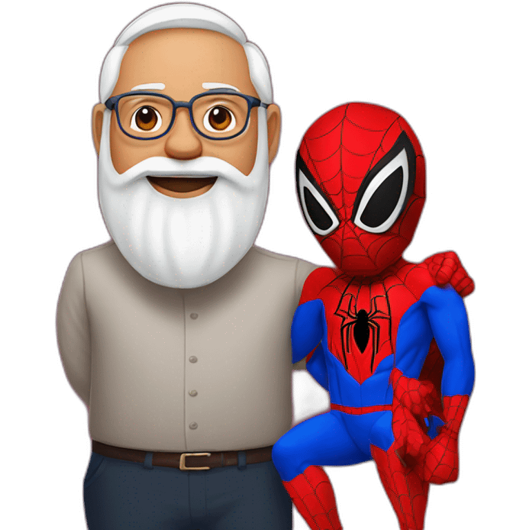 Modi and Spiderman  emoji