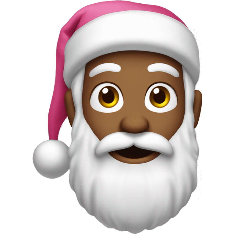 Santaclaus pink emoji