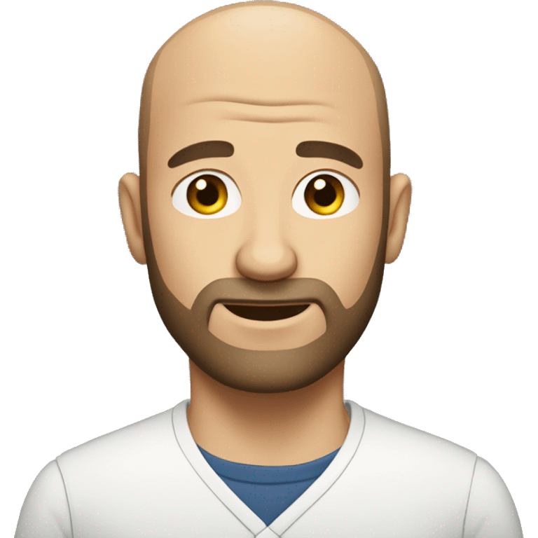 balding handsome man with short beard emoji