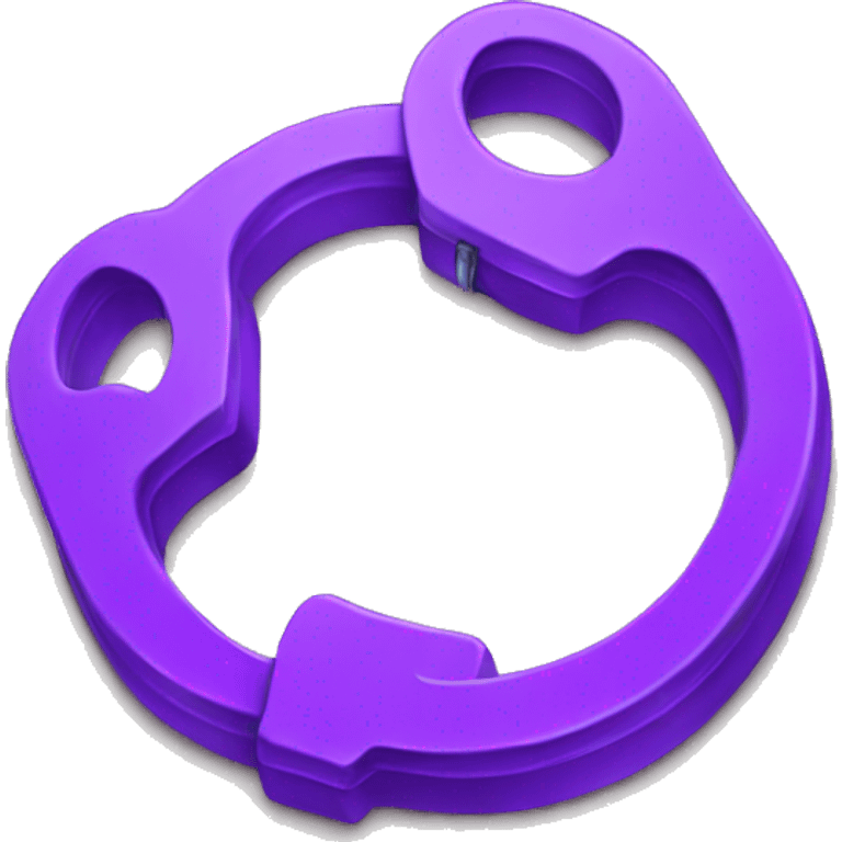 Purple handcuffs  emoji