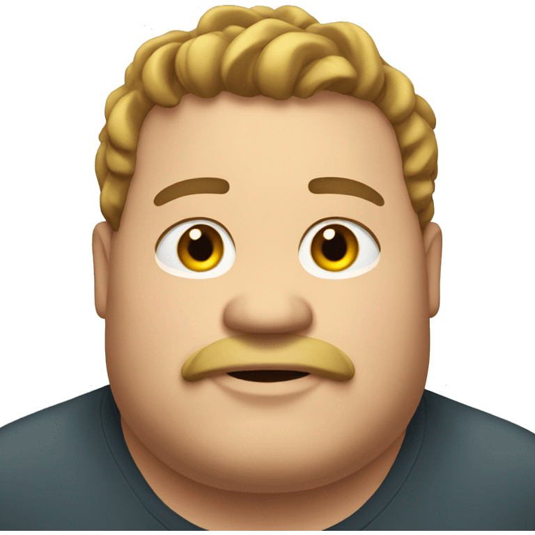 fat guy emoji