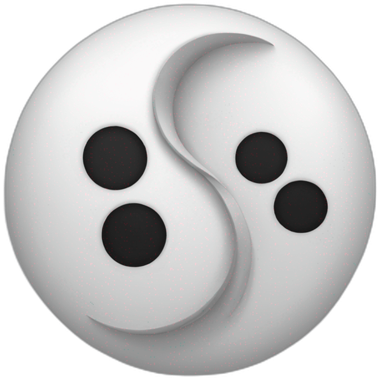 ying and yang emoji