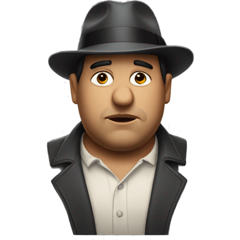 fat greasy man wearing a fedora emoji