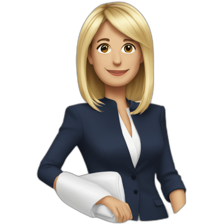 Emmanuelle Macron qui joue au uno emoji