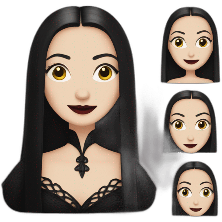 Morticia Addams emoji