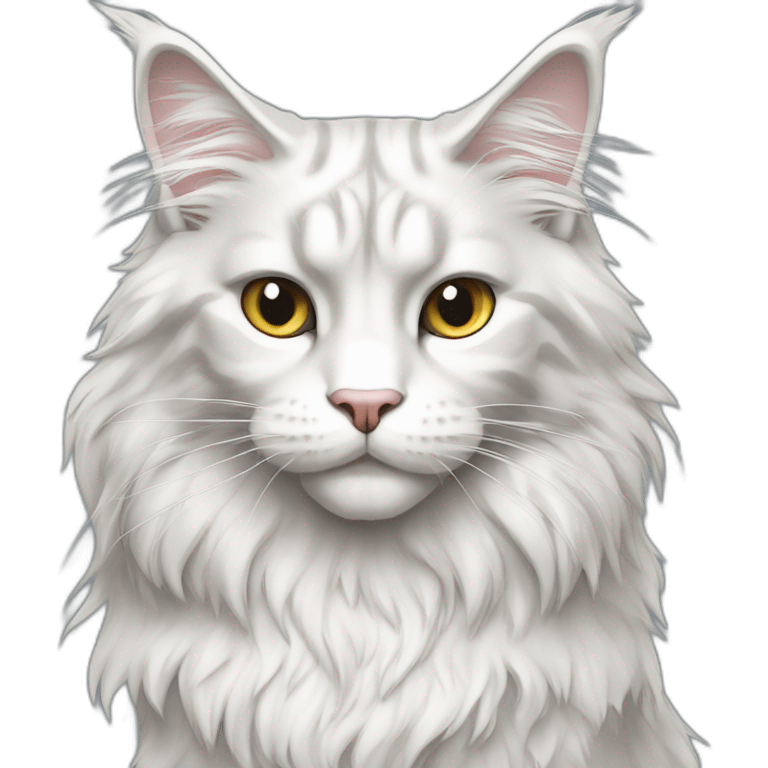 silver-white-maine-coon emoji