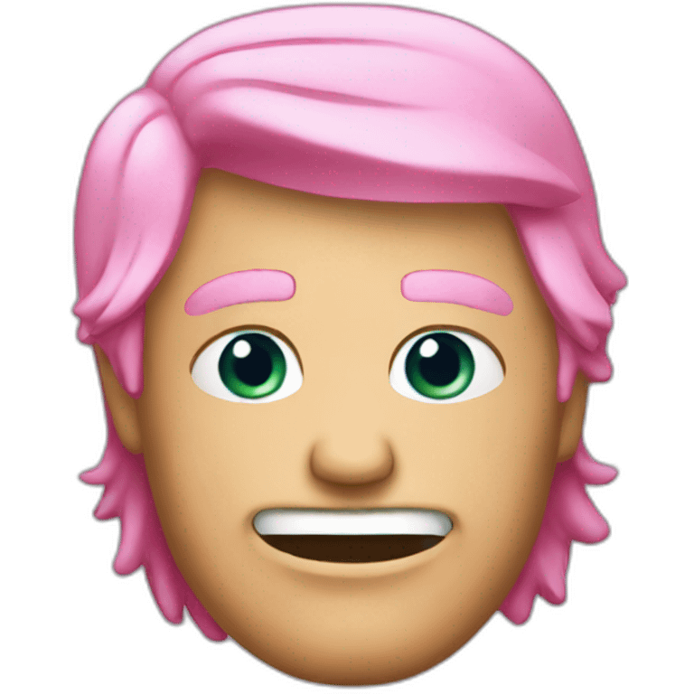 Trump with pink hair emoji