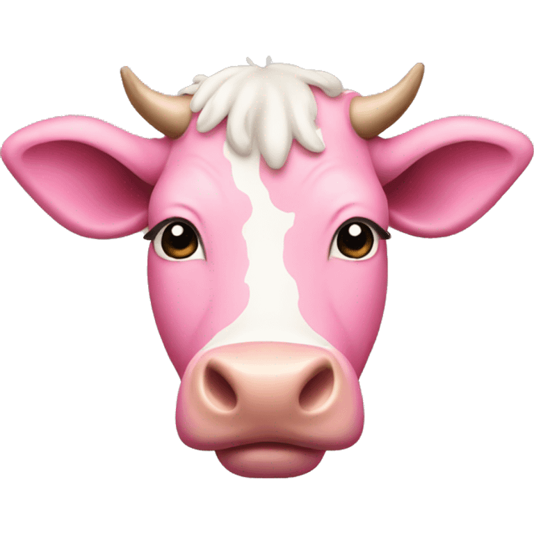 Pink cow emoji