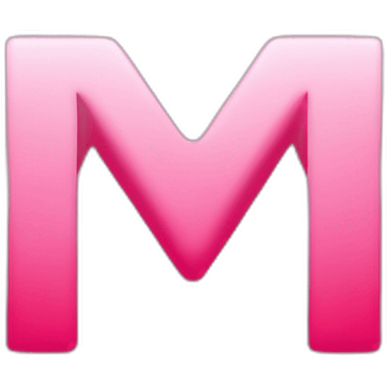 M logo letter red-pink color emoji