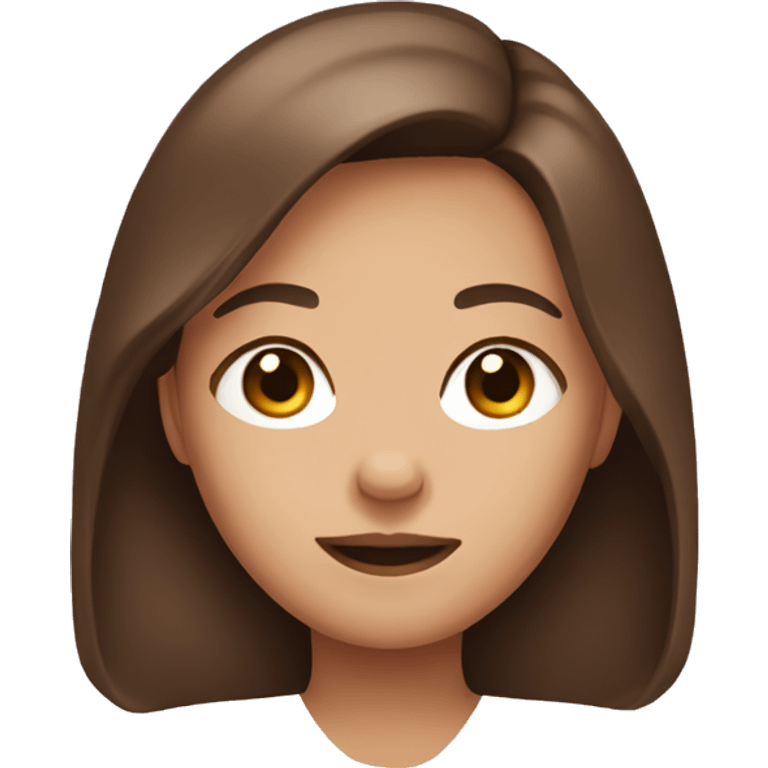 a girl with brown hair emoji