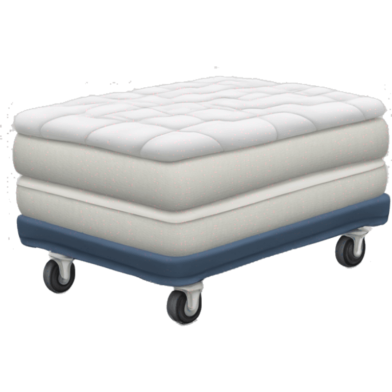 Mattress on wheels emoji