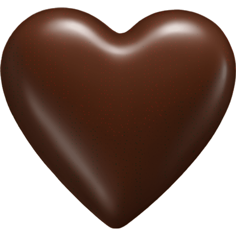 Chocolate heart shape  emoji